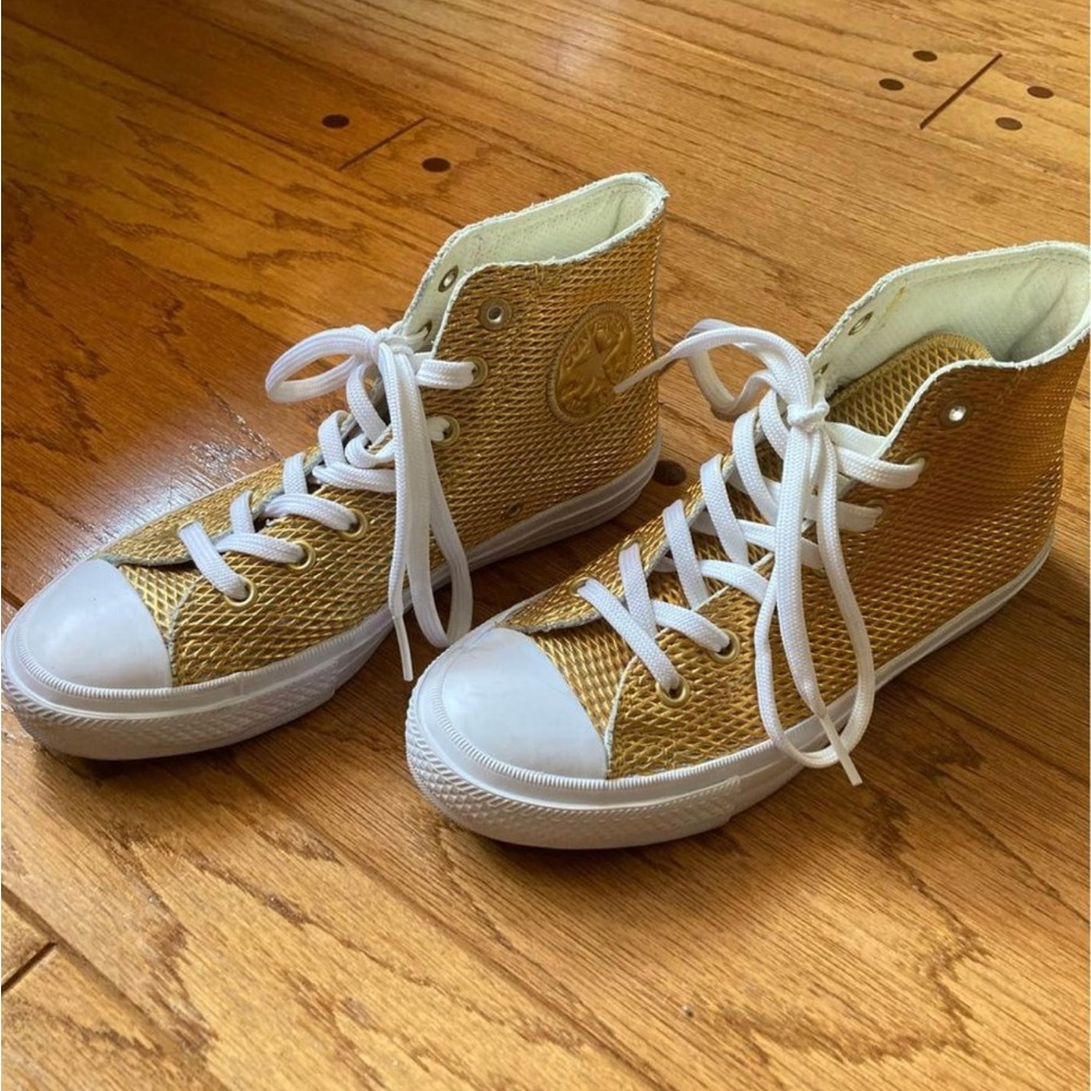 Converse Gold High Tops
